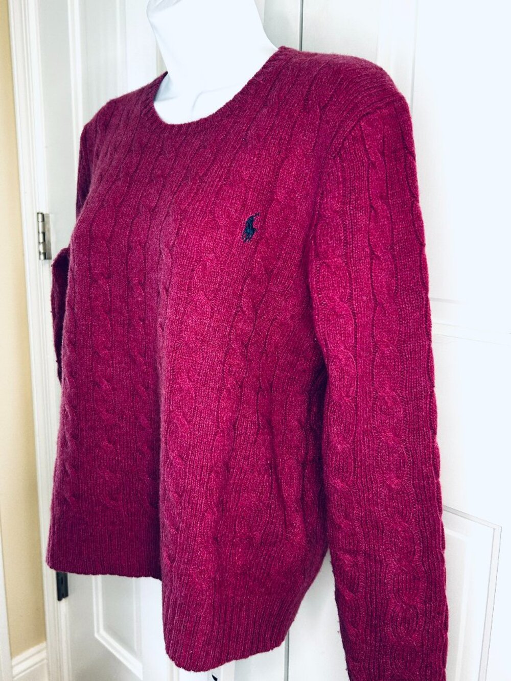 Polo Ralph Lauren wool/cashmere cable knit sweater in Large